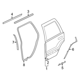 Jeep OE - Rear Door - Door & Components