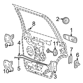 Jeep OE - Rear Door - Lock & Hardware
