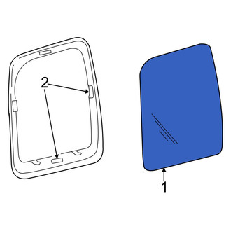 Jeep OE - Rear Right Quarter Glass