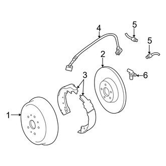 Jeep OE - Rear Suspension - Brake Components (RWD)