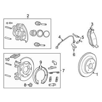 Jeep OE - Rear Suspension - Brake Components (Limited / Renegade / Sport RWD)