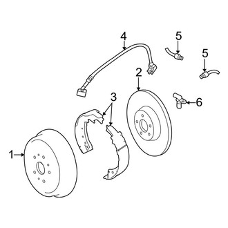 Jeep OE - Rear Suspension - Brake Components (4WD)