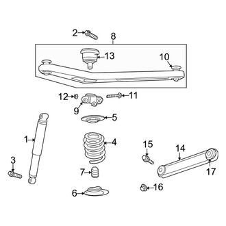 Jeep OE - Rear Suspension - Suspension Components (RWD)