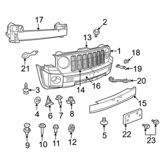 Jeep OE - Front Bumper & Grille - Bumper & Components