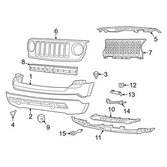 Jeep OE - Front Bumper & Grille - Bumper & Components