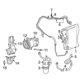 Jeep OE - A/C Service Valve Core