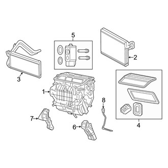 Jeep OE - Air Conditioner & Heater - Evaporator & Heater Components