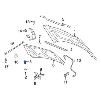Jeep OE - Front Hood Stop Buffer