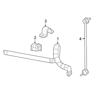 Jeep OE - Front Suspension - Stabilizer Bar & Components