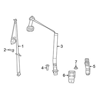 Jeep OE - Restraint Systems - Rear Seat Belts