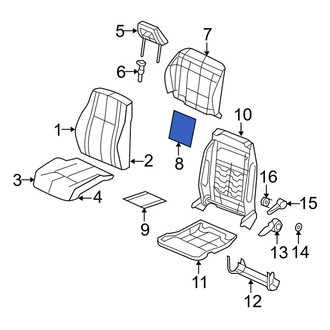 Jeep OE - Front Left Upper Seat Heater Pad