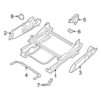 Jeep OE - Seats & Tracks - Tracks & Components (Passenger Seat)