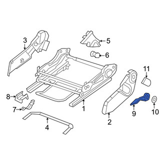 Jeep OE - Front Left Seat Back Recliner Adjustment Handle