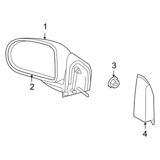 Jeep OE - Front Door - Outside Mirrors