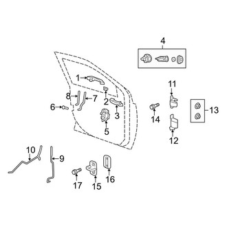 Jeep OE - Front Door - Lock & Hardware