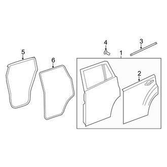 Jeep OE - Rear Door - Door & Components