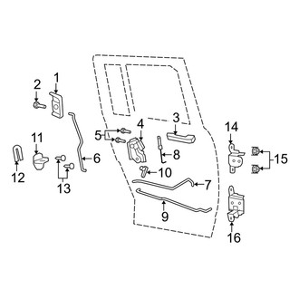 Jeep OE - Rear Door - Lock & Hardware