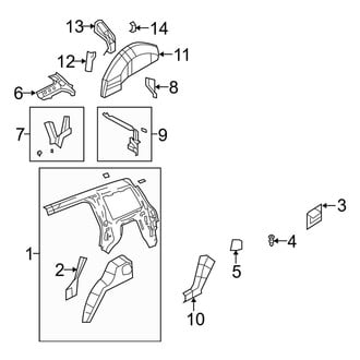 Jeep OE - Quarter Panel - Inner Structure