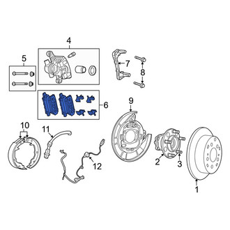 Jeep OE - Rear Disc Brake Pad Set