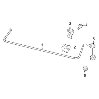 Jeep OE - Rear Suspension - Stabilizer Bar & Components (Latitude / Limited / Sport FWD)