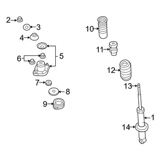 Jeep OE - Rear Suspension - Shocks & Components (75th Anniversary / Latitude / Sport 4WD)