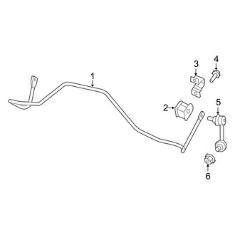 Jeep OE - Rear Suspension - Stabilizer Bar & Components (Latitude / Limited / Sport 4WD)