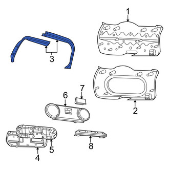 Jeep OE - Rear Left Liftgate Trim