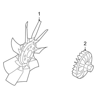 Jeep OE - Cooling Fan (Mechanical Fan), (Limited / Renegade / Sport)