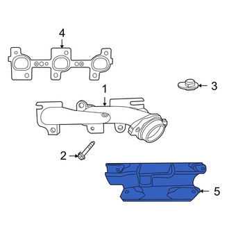Jeep OE - Left Exhaust Manifold Heat Shield