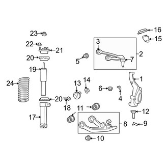 Jeep OE - Front Suspension - Suspension Components (RWD)