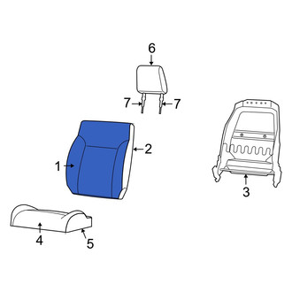 Jeep OE - Front Right Seat Back Cushion Cover