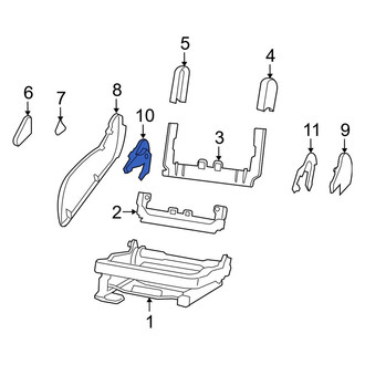 Jeep OE - Right Outer Seat Track Cover