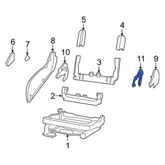 Jeep OE - Right Inner Seat Track Cover