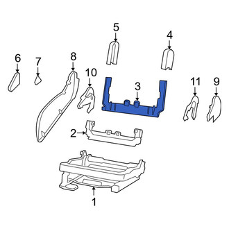 Jeep OE - Right Lower Seat Track Cover