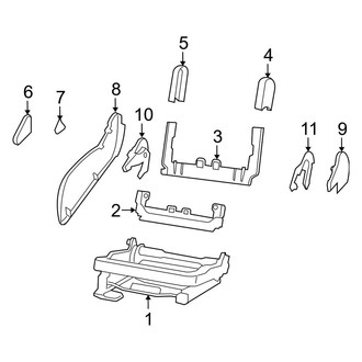 Jeep OE - Seats & Tracks - Tracks & Components (Passenger Side)