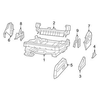 Jeep OE - Seats & Tracks - Tracks & Components (Driver Side Power Seat)