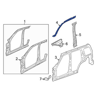 Jeep OE - Left Body A-Pillar Reinforcement