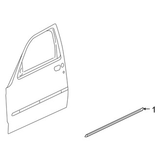 Jeep OE - Front Door - Exterior Trim