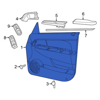 Jeep OE - Front Left Inner Door Interior Trim Panel