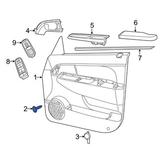 Jeep OE - Front Door Interior Trim Panel Screw