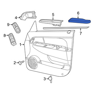Jeep OE - Front Left Door Armrest
