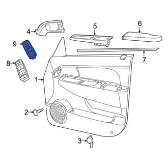 Jeep OE - Front Left Door Window Switch