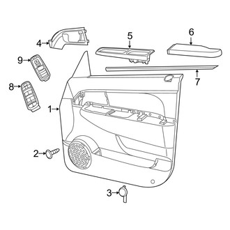 Jeep OE - Front Door - Interior Trim