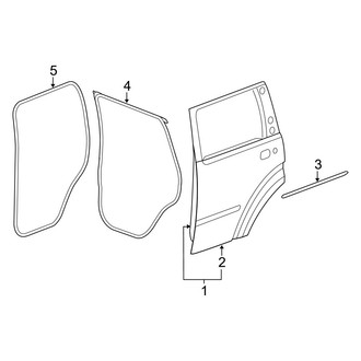 Jeep OE - Rear Door - Door & Components