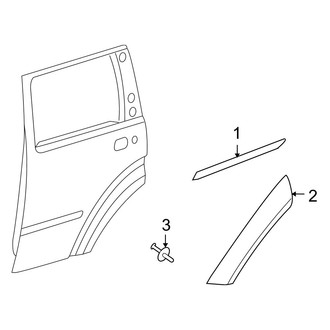 Jeep OE - Rear Door - Exterior Trim