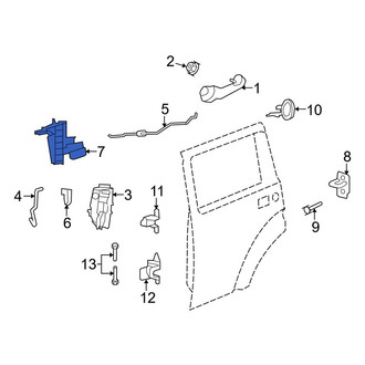 Jeep OE - Rear Right Door Latch Reinforcement