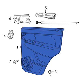 Jeep OE - Front Left Inner Door Interior Trim Panel