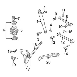 Jeep OE - Rear Suspension - Suspension Components (RWD)