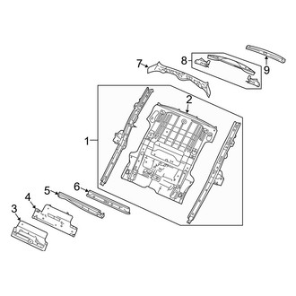Jeep OE - Rear Body & Floor - Floor & Rails
