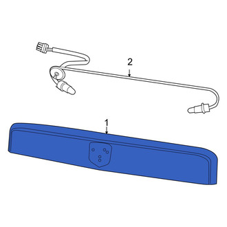 Jeep OE - Rear Left License Plate Light Lens